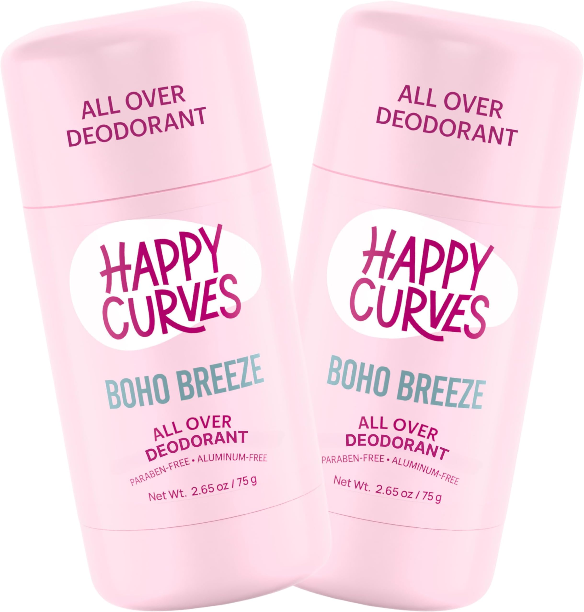 Whole Body Deodorant for Women - Aluminum-Free - Sensitive Skin Invisibile All Day Layer of Full Body Protection for Odor Control Only (2.65 Ouce (Pack of 2), Boho Breeze)