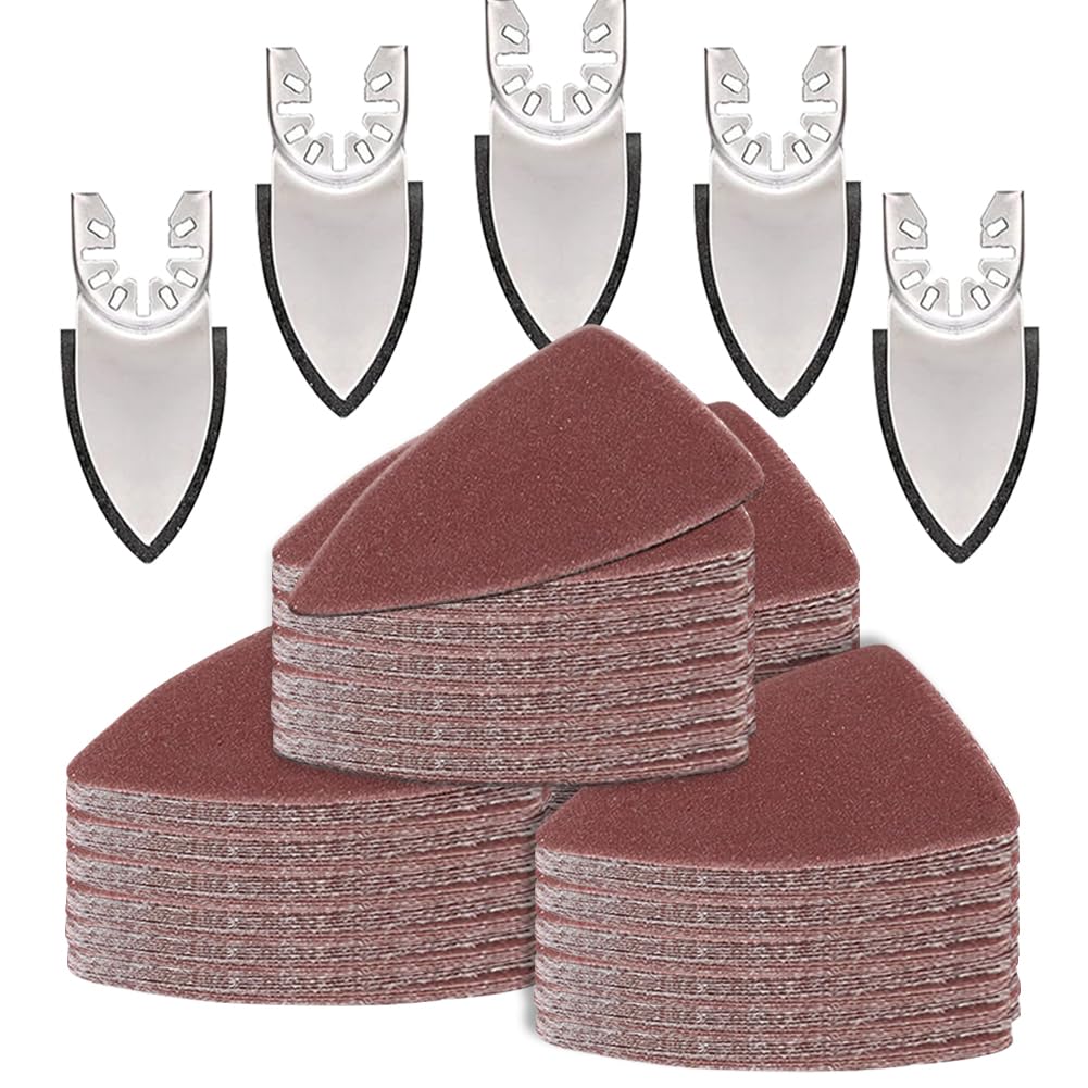 Aozzy 145 Multi Tool Sandpaper Kit for Most Oscillating Tool Sanding Pads, Compatible With Most Bosch/Dewlta Brands, Multiple Grits Available Suitable
