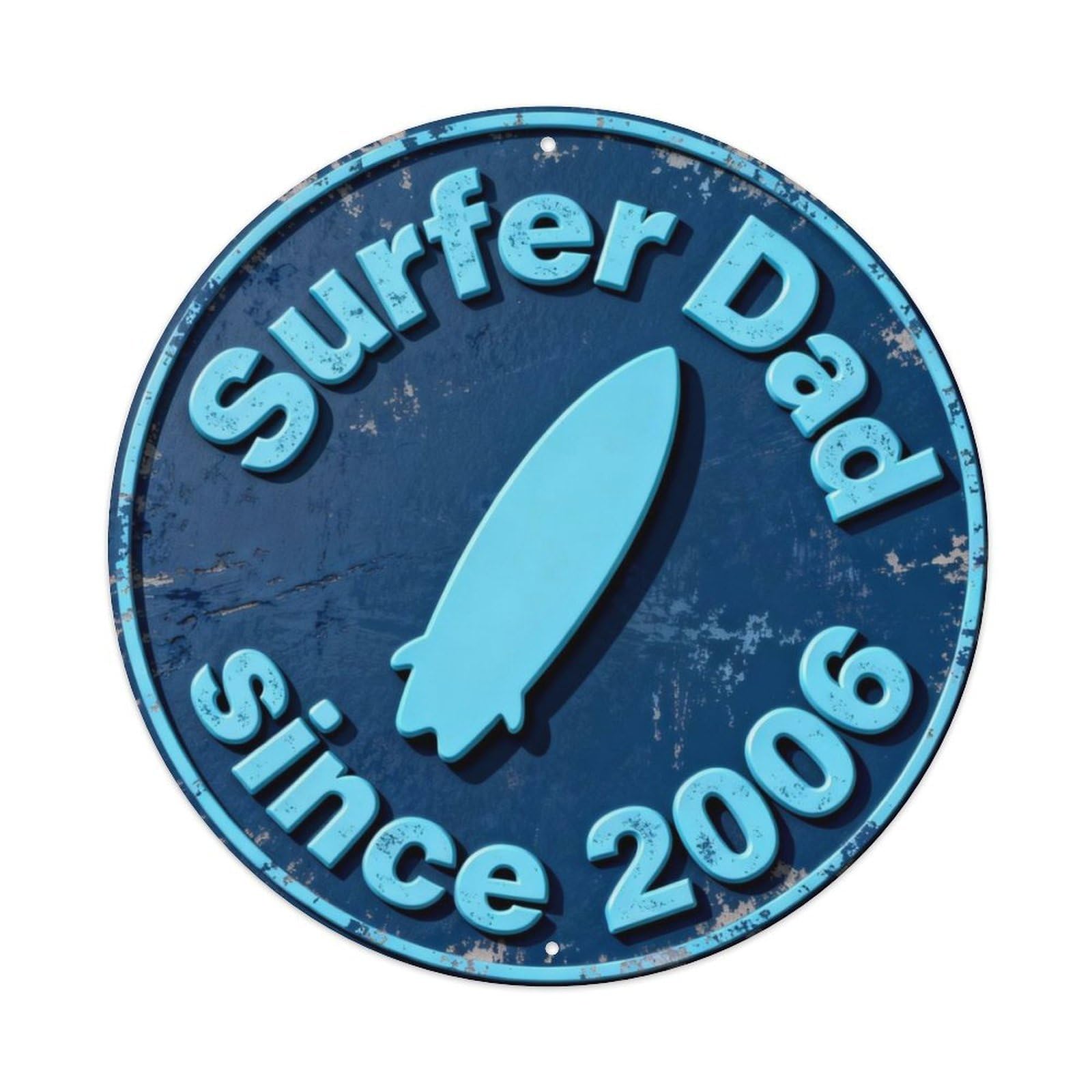 Full_Surfer_Dad Metal Tin Sign Plaque