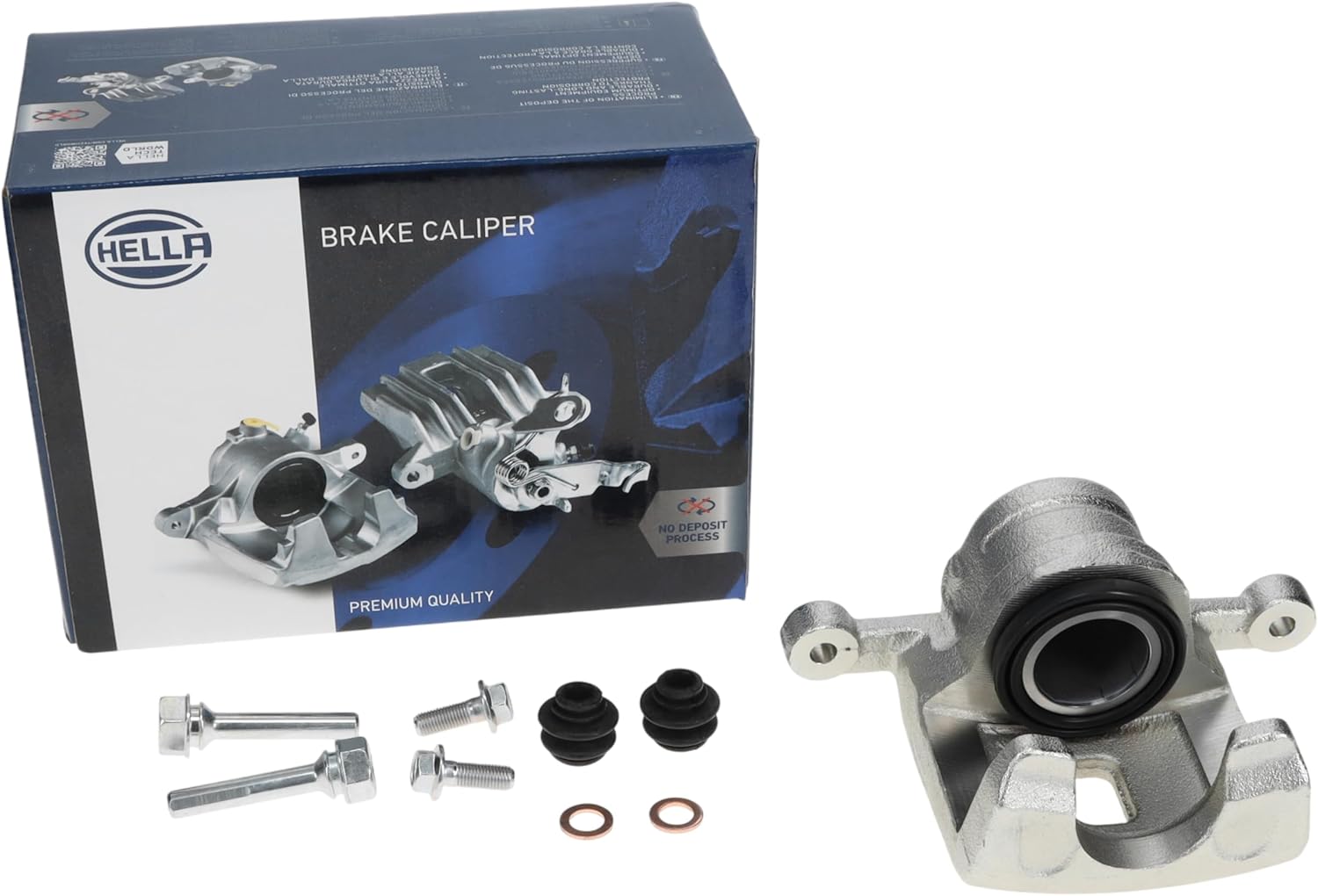 HELLA Brake Caliper With Bracket Included Compatible with Select 2014-2015 Kia, Rear Right