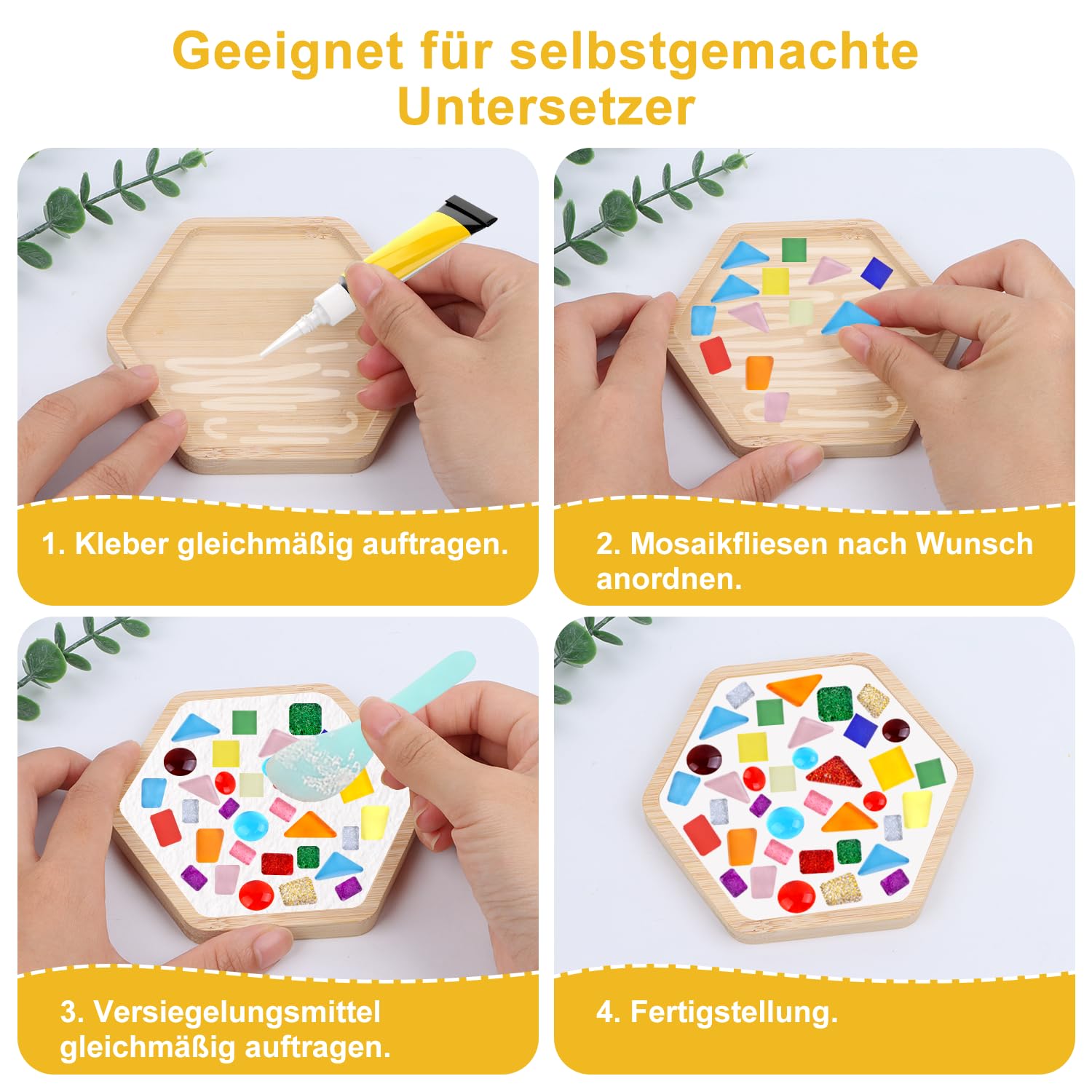 Podstawki Drewniane Bambusowe Podstawki 12 Sztuk Mozaika Podstawki Świeczniki Drewniane Podstawki Drewniane Do DIY Rzemiosło Mozaika Akcesoria Napoje Kawa