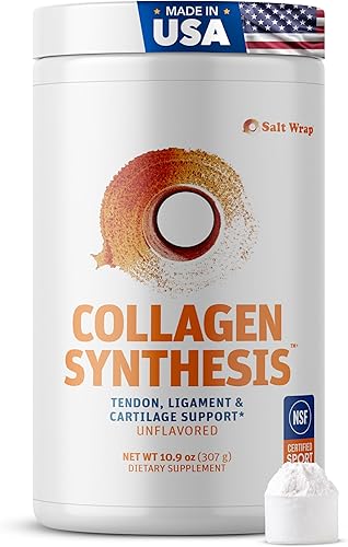 SaltWrap Síntesis de colágeno: péptidos de colágeno para articulaciones con Fortigel, Tendoforte, el mejor colágeno en polvo para tendones,