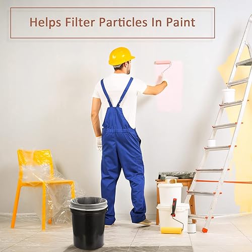 Miniatura 9 de Patelai 30 bolsas de colador de pintura de 5 galones de malla fina regularcoladores elásticos para uso con pulverizadores de pintura