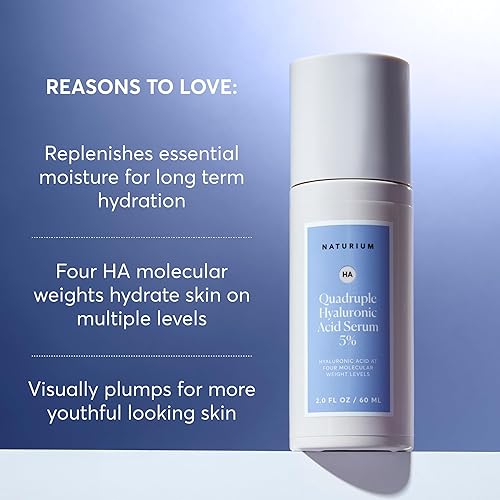 Miniatura 8 de Naturium Quadruple Hyaluronic Acid Serum 5 Hydrating  Anti-Aging Face Moisturizer Fragrance Free 10 oz