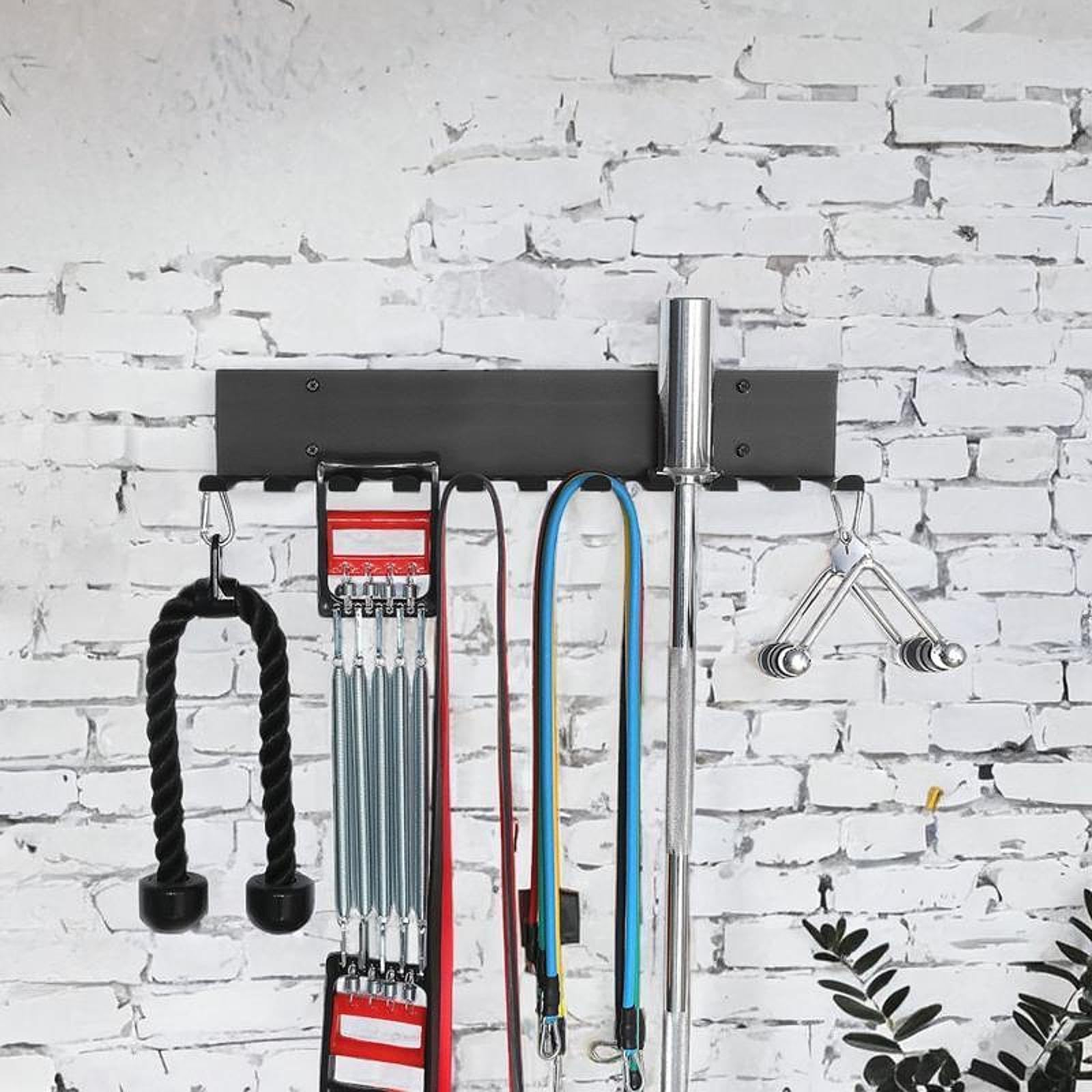 CALANDIS™ Wall Mount Rack Gear Iron Space Saving Home Gym Storage Rack | Weight Storage | Strength Training | Fitness Running & Yoga-image-27