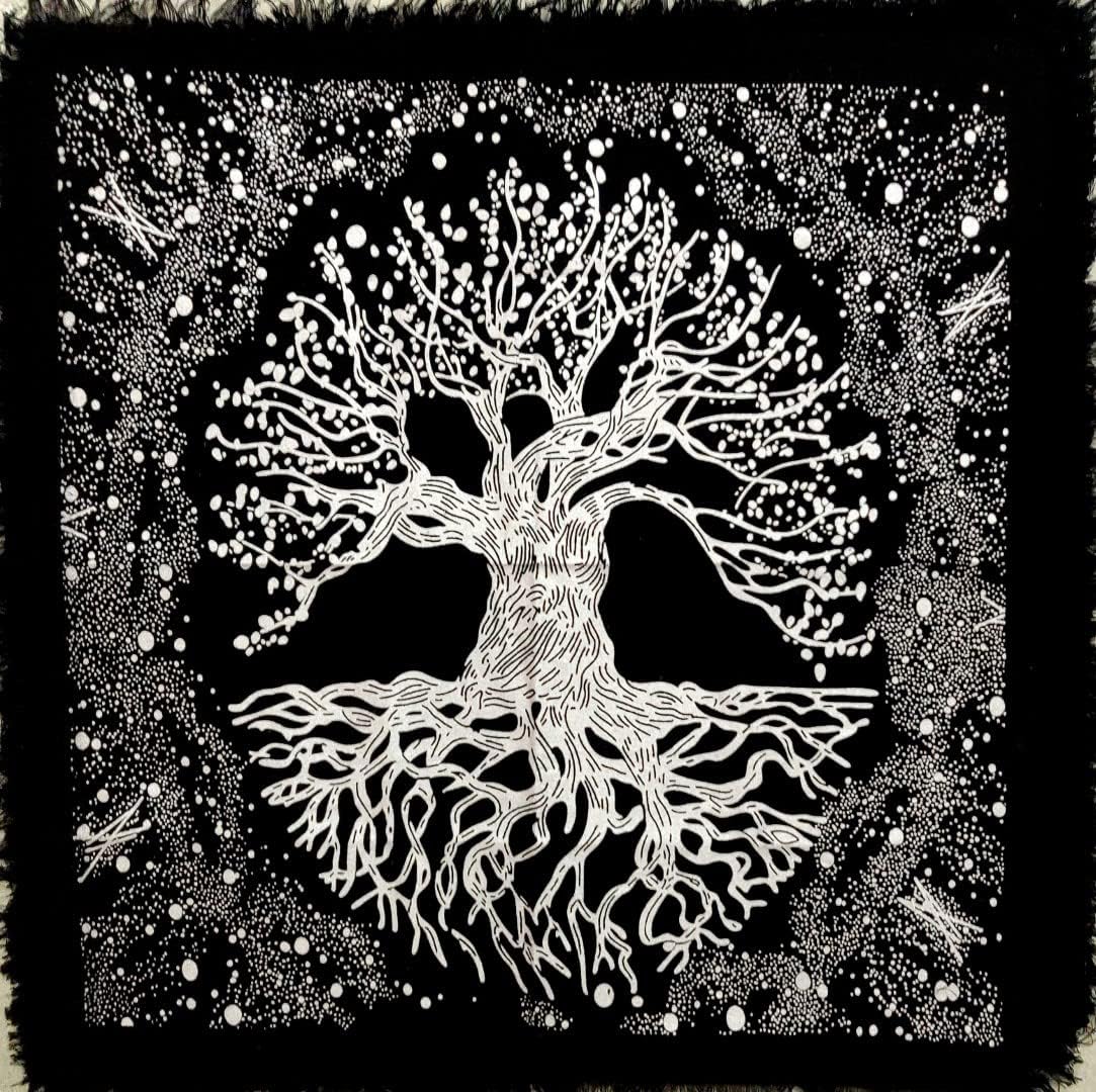 Amazon.com: CRAFT KALA Tree of Life Altar Cloth Divination Spiritual ...