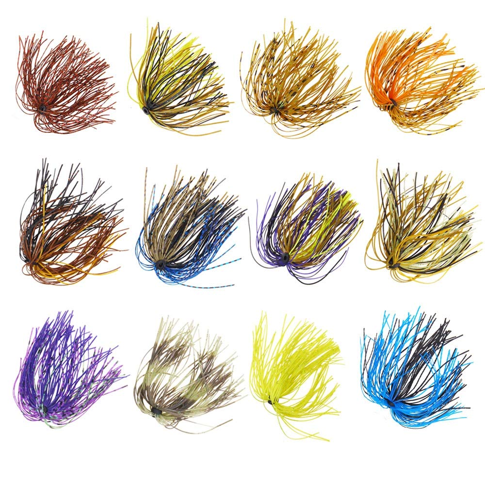 Zerone Brins Silicone Pour Jupes Leurres Pêche - 600 Brins Souples Colorés DIY