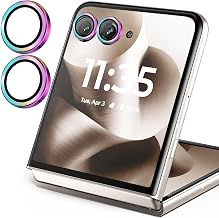Zeking 2 Setfor Motorola Razr 70/ Razr 2026 Camera Lens Protector | Scratch-Resistant HD Clarity Ultra-Thin 9H Tempered Glass with Aluminum Edging, Individual Metal Lens Cover (Color)