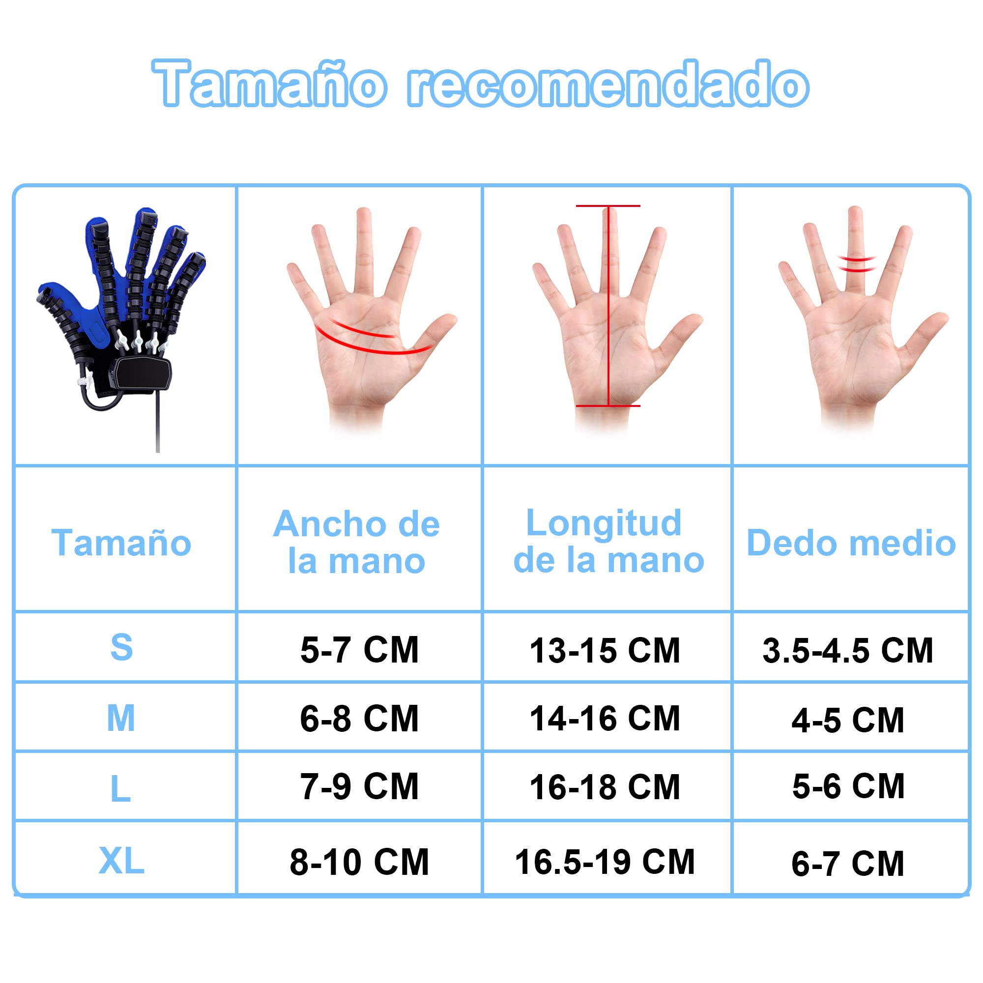 Rehabilitación Robot Guantes Trazo Eléctrico Hemiplejía Equipo De Entrenamiento De Muñeca Para Dedos Enderezado De Dedos Protector Para Pacientes Con Disfunción De La Mano