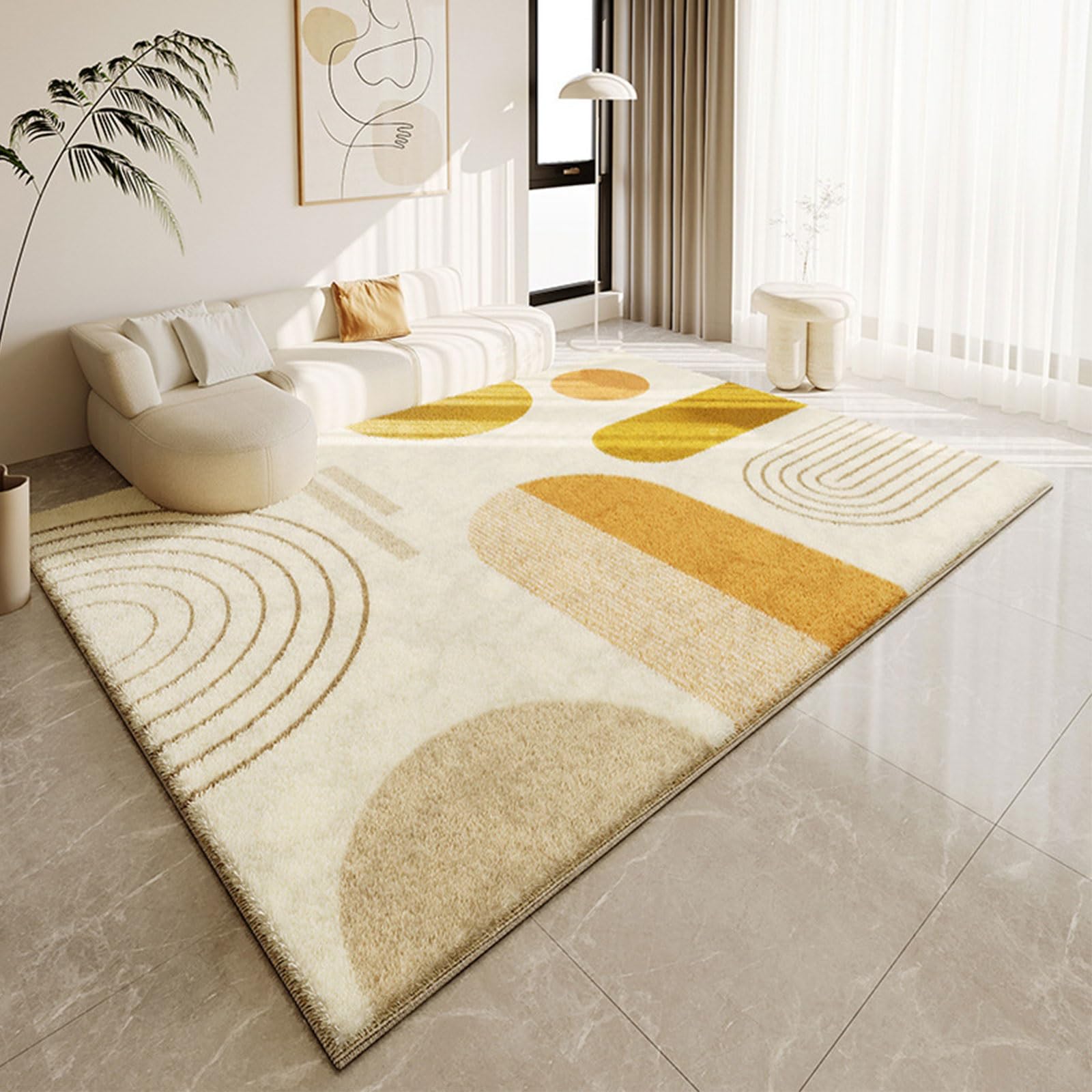 Tapis doux antidérapant et géométrique pour enfants et salon