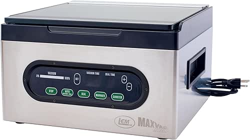 LEM Products MaxVac Pro Chamber Vacuum Sealer with 80 Bags,