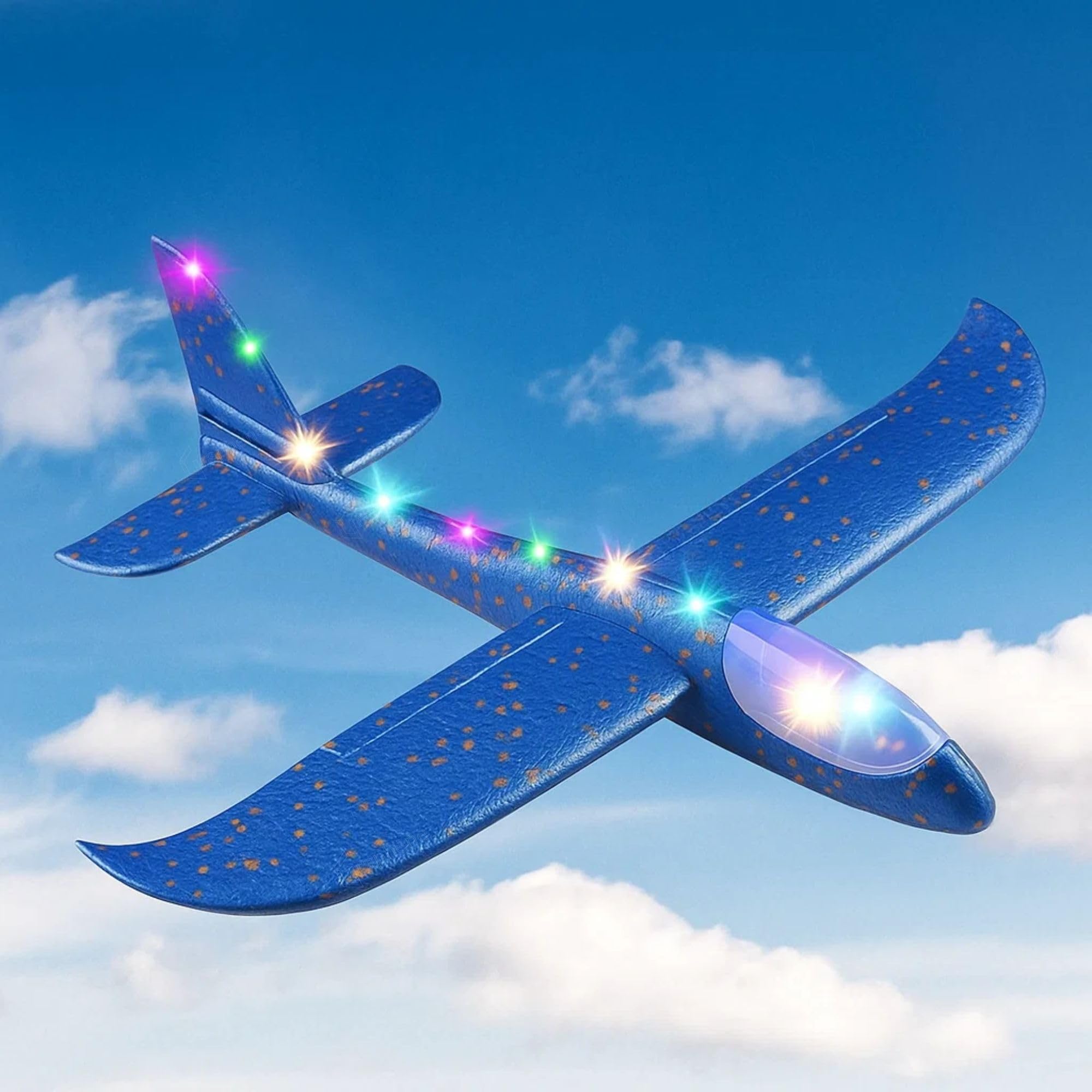 GRAPHENE Kids Toys Hand Throw Flying Glider Plane Foam Aeroplane Party Bag Fillers Lightweight Paper Airplane Glider for Outdoor and Aerodynamic Excellence Ideal for Kids Multicolor (Pack of 1)-picture-17