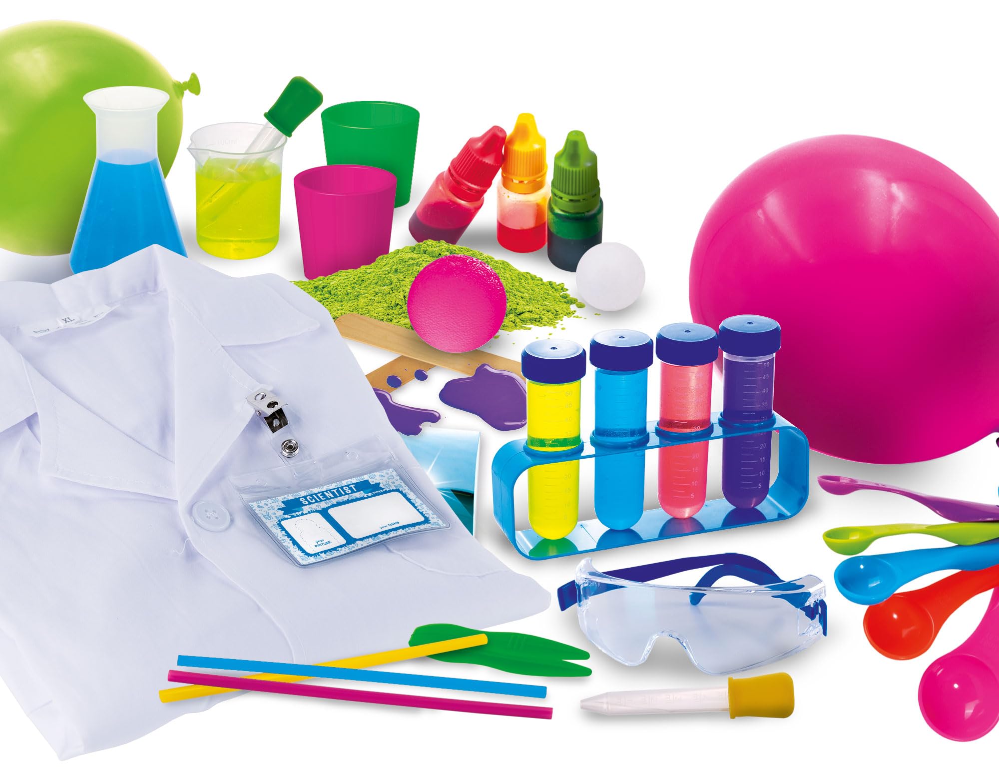 Lisciani - I'M A GENIUS SCIENCE - I'm A Little Scientist - Zestaw naukowy i edukacyjny - Eksperymenty - Bluzka laboratoryjna - Dla dzieci od 5 lat