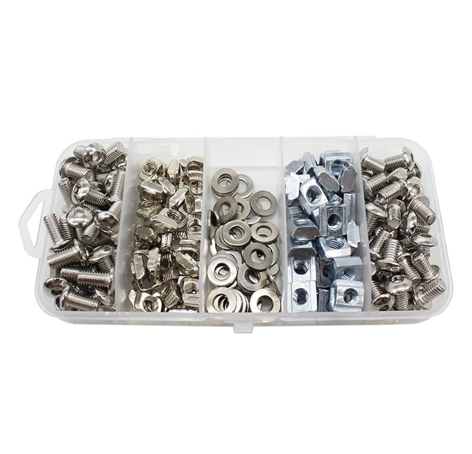 Vis et boulons à six pans creux M5 pour stopper le jeu des rails alu