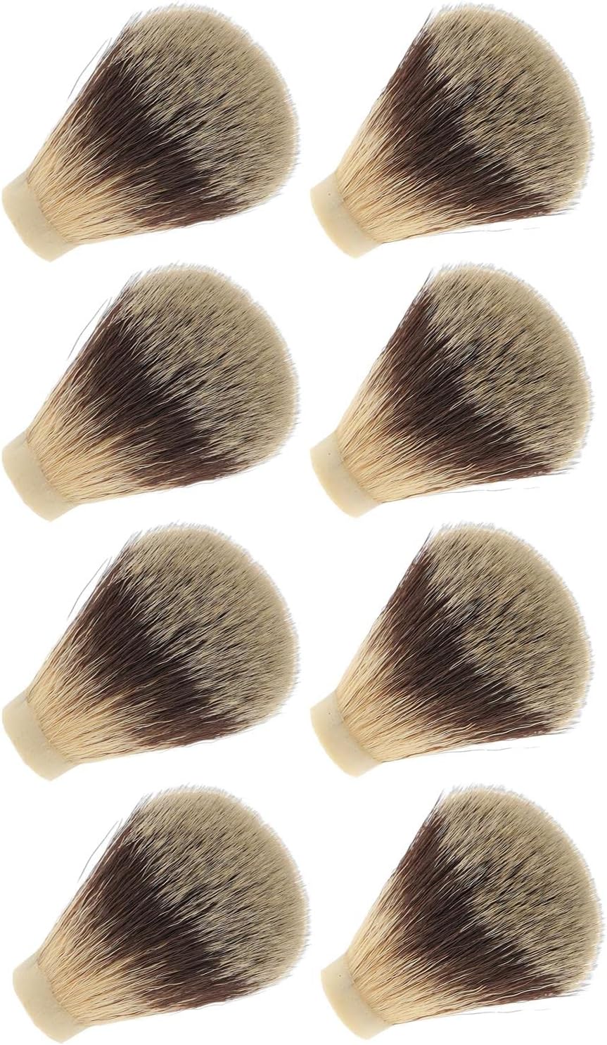 8X Beard Shaving Brush Head Knots Replacement for Beard Shaver Hairbrush for Salon Handle