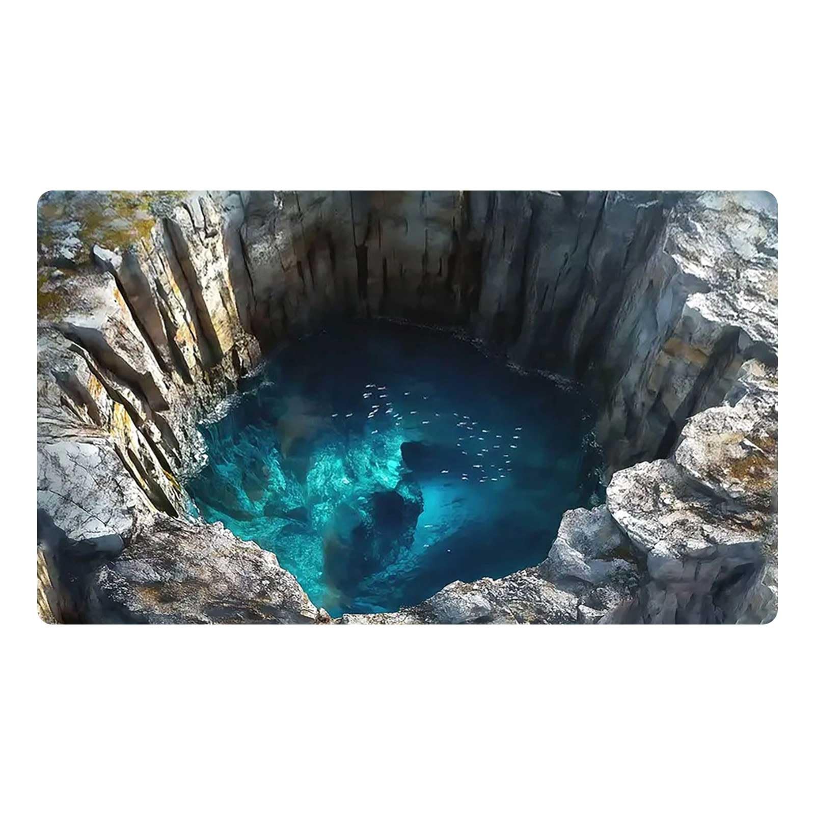 Tapis 3D illusion paillasson intérieur extérieur lavable de bienvenue