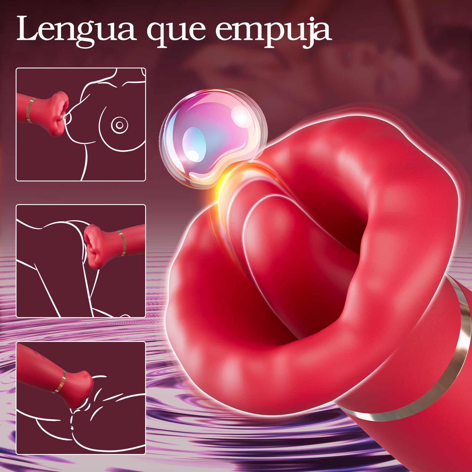 Vibrador Mujer Juguete Estimulador del clítoris - Juguete sexual para mujeres con 10 modos de vibración y 10 modos de lamido, juguetes eróticos para pareja sexuales con estimulación del clítoris