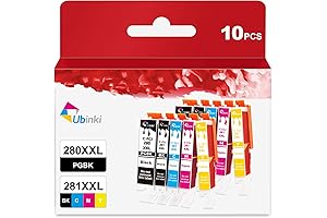 Canon TR86 Series 10-Pack Ink Cartridges: PGI-280XXL CLI-281XXL