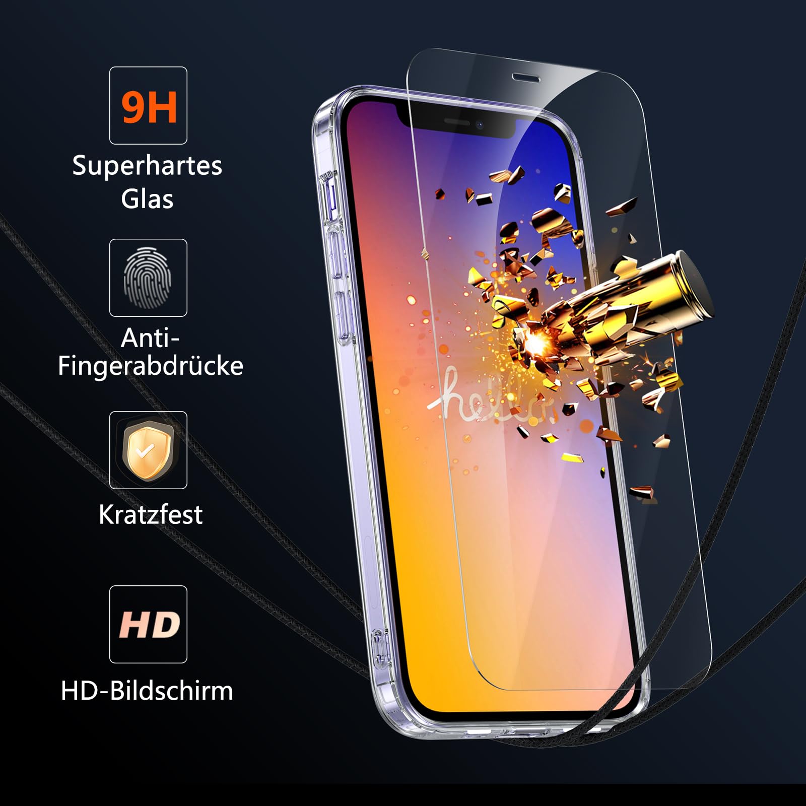 Fin2feel Coque De Protection Pour IPhone 12 Mini Mag-Safe [1 Verre De Protection 9H] [Protection De Qualité Militaire] Anti-chocs Et Anti-rayures Magnétique Pour IPhone 12 Mini Transparent