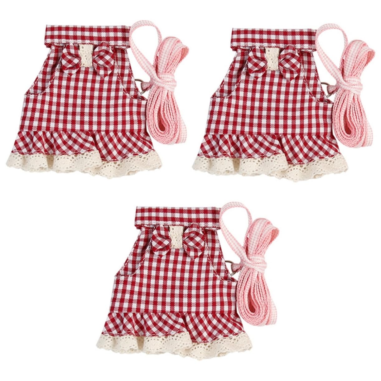 BESPORTBLE 3stücke Hamster Geschirr Mit Leine Verstellbare Trageweste Für Kleintiere Leichte Und Bequeme Traction-Leine Für Kaninchen Und Frettchen Für Und Outdoor-aktivitäten s