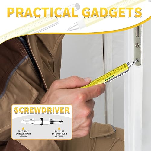 Miniatura 4 de NADRQQE Regalos geniales para hombres y mujeres, bolígrafo multiherramienta 6 en 1 para él, padre, abuelo, esposo, novio, dispositivo único