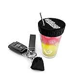 NightCap - The Original Drink Cover Scrunchie, as seen on Shark Tank - Anti Spike Drink Covers - Drink Protector Scrunchie for Women - Fits Most Cups & Glasses, Reusable - Black
