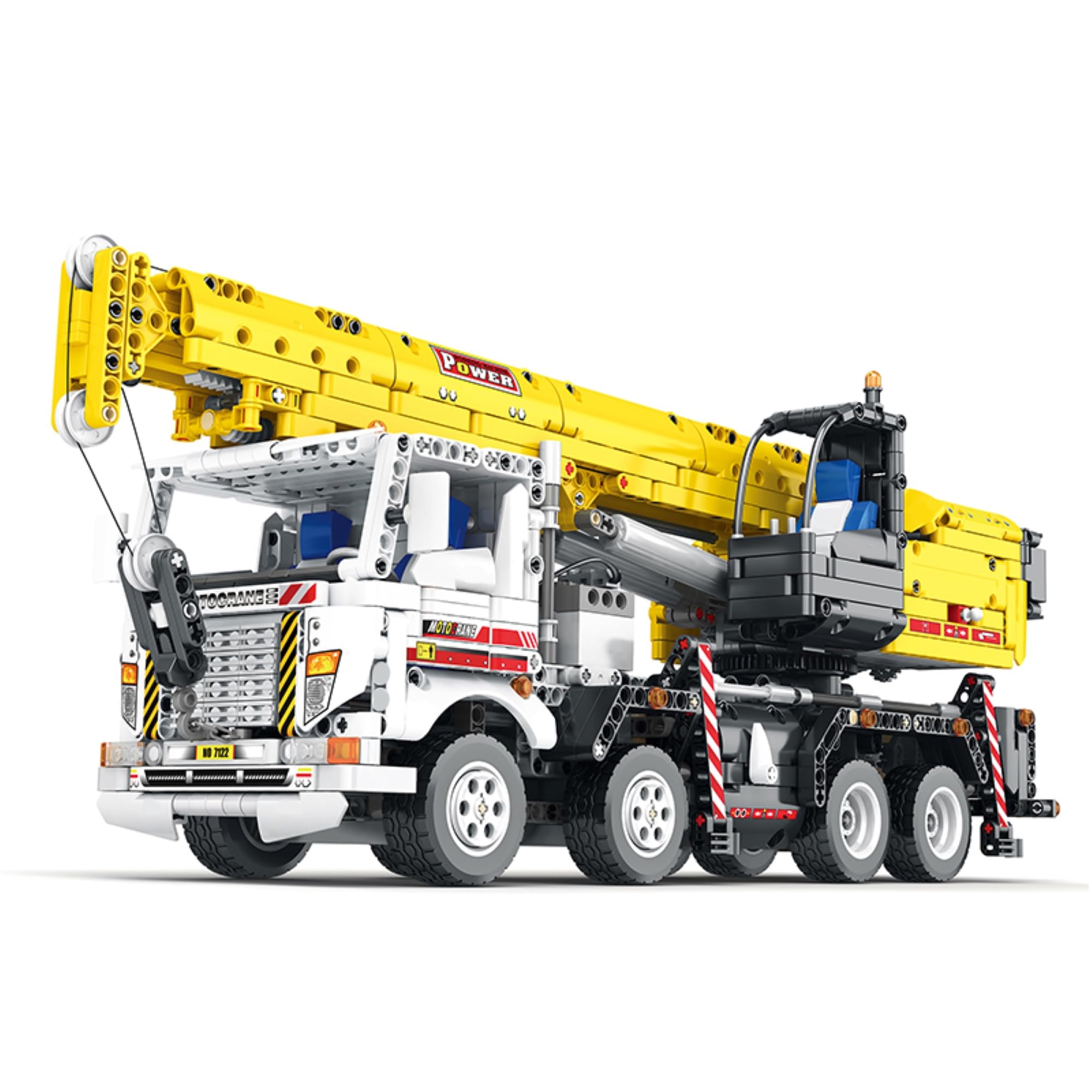 belodoro Auto Crane, Large 2,206-Piece Dynamic Auto Crane Toy for Engineering Enthusiasts and Teenagers, Disaster Relief & Special Vehicle Building Kits, Mechanical Series Toys 22007