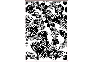 Arbuya Hibiscus Flowers 3D Plastic Embossing Folders DIY Template for Paper Flowers