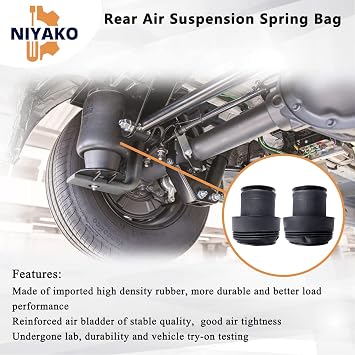 Pair Rear Left & Right Air Suspension Spring Replacement# 37126795013 37126795014 Fit X5 F15 X6 F16