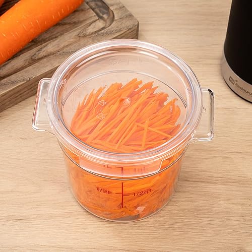 Miniatura 8 de Restaurantware -Solo tapa Tapa de contenedor de almacenamiento de alimentos Met Lux, 1 tapa redonda para marinar - Los contenedores se venden por