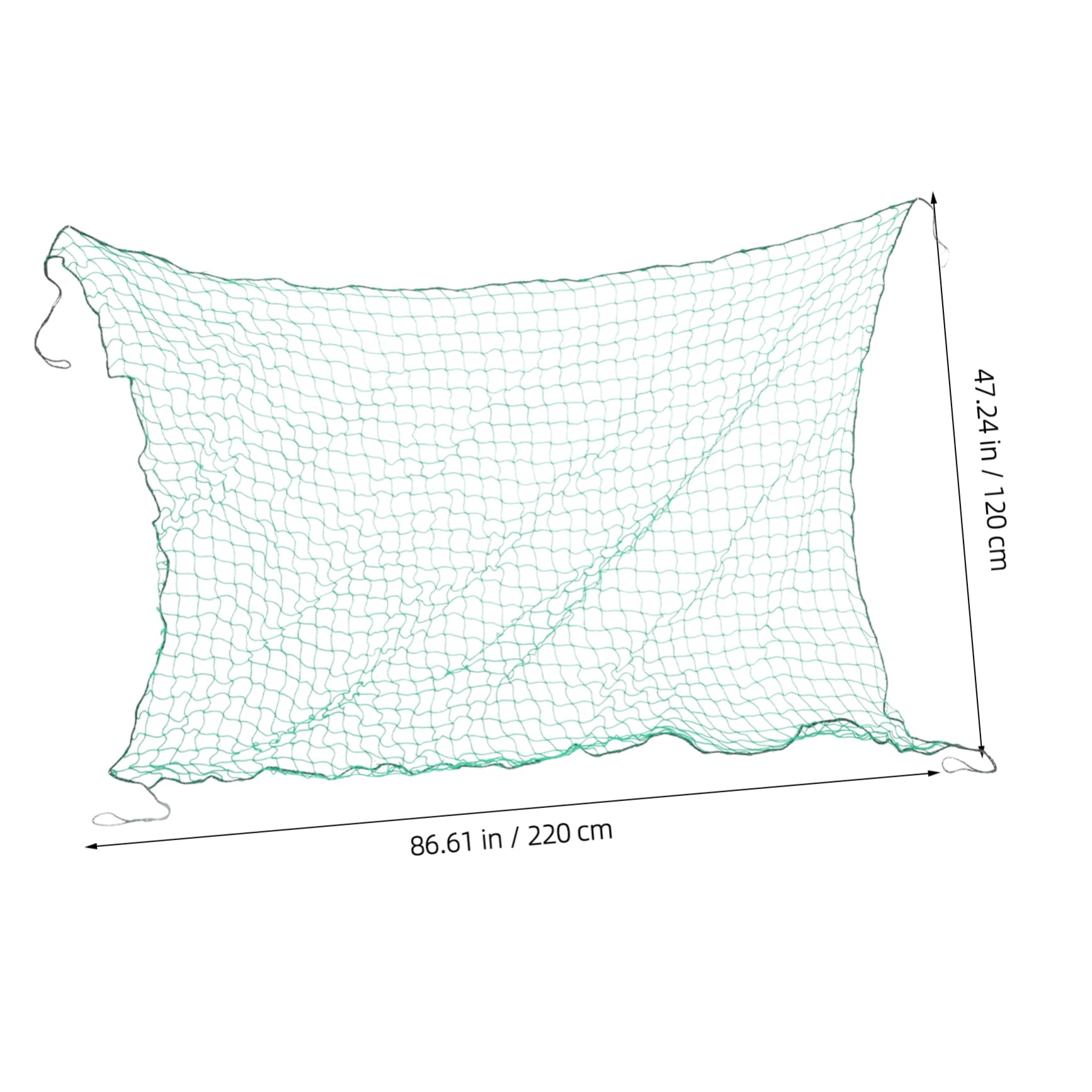 ULTECHNOVO Filet de Chargement Élastique pour Remorque, Filet de Sécurité Vert en PVC, Installation Rapide, pour Déménagement et Camping