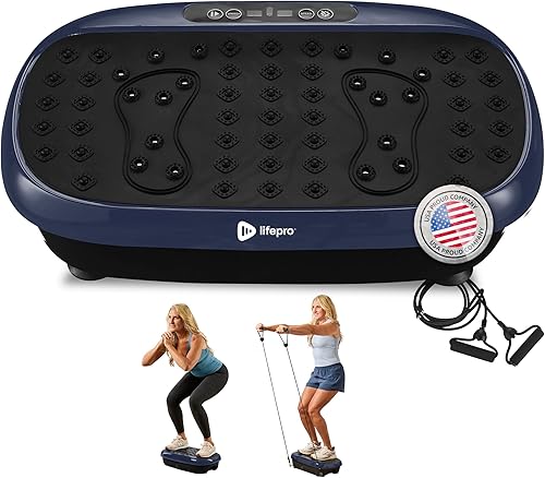 Miniatura 60 de Lifepro Vibration Plate Exercise Machine with Magnetic Acupoints - Full Body Vibration Platform for Beginners and Recovery - Ideal Lymphatic Negro