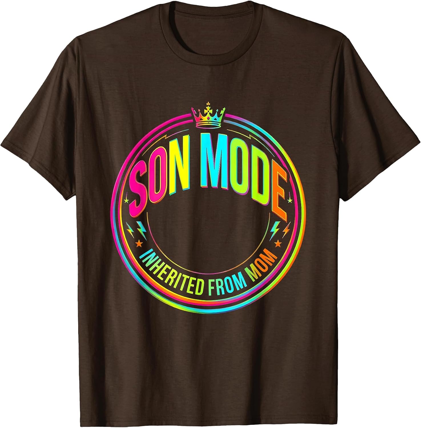 Son Mode Inherited From Mom Colorful Design T-Shirt