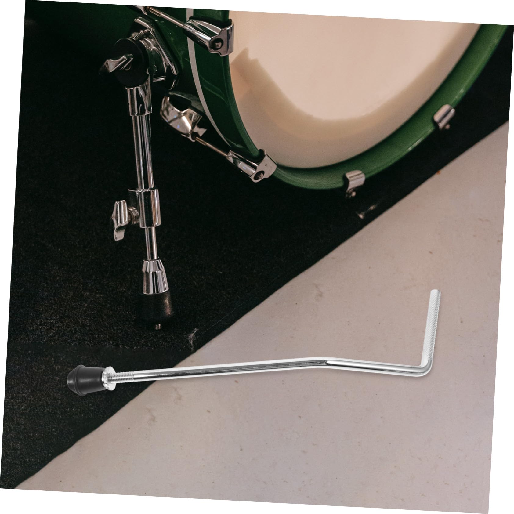 Supporto Per Tamburo Tom in Metallo 2 Pezzi, Supporto Per Strumento a Percussione Regolazione Rapida, Accessorio Stabile Per Batteristi e Performance