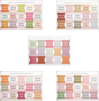 75pcs Bible Tabs Set,Laminated Index Stickers for Old & New Testament Includes 9 Blank Tabs Bible Study & Journaling SuppliesStlye A