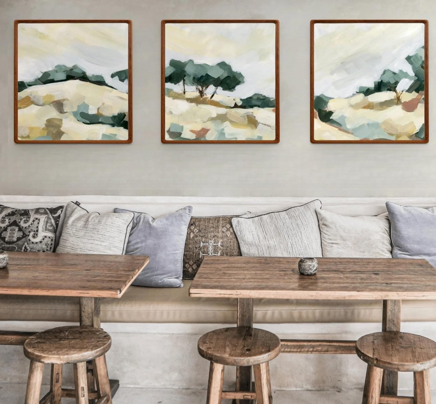 Natural 12x12 Picture Frame Wood with 8x8/10x10 Mat,Square Wall Photo Frames 12 by 12 Made of Solid Walnut Wood for Tabletop Gallery Wall Hanging