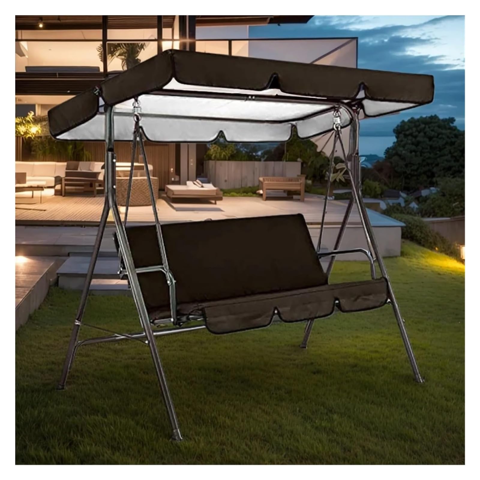 Funda para Asiento de Columpio de jardín, Columpio Asiento de jardín Cubierta Repuesto for Porche Multicolor