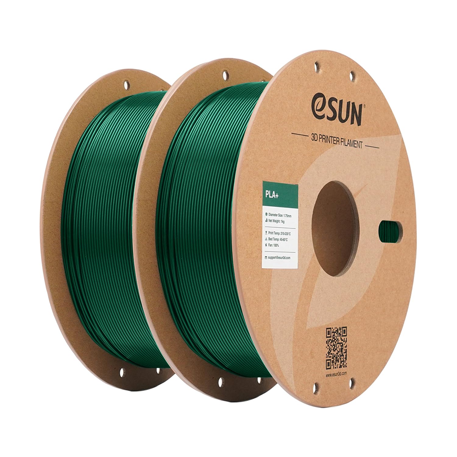 eSUN PLA+ Filament 1KG - Pine Green -18 eSUN PLA+ Filament 1KG - Pine Green -18