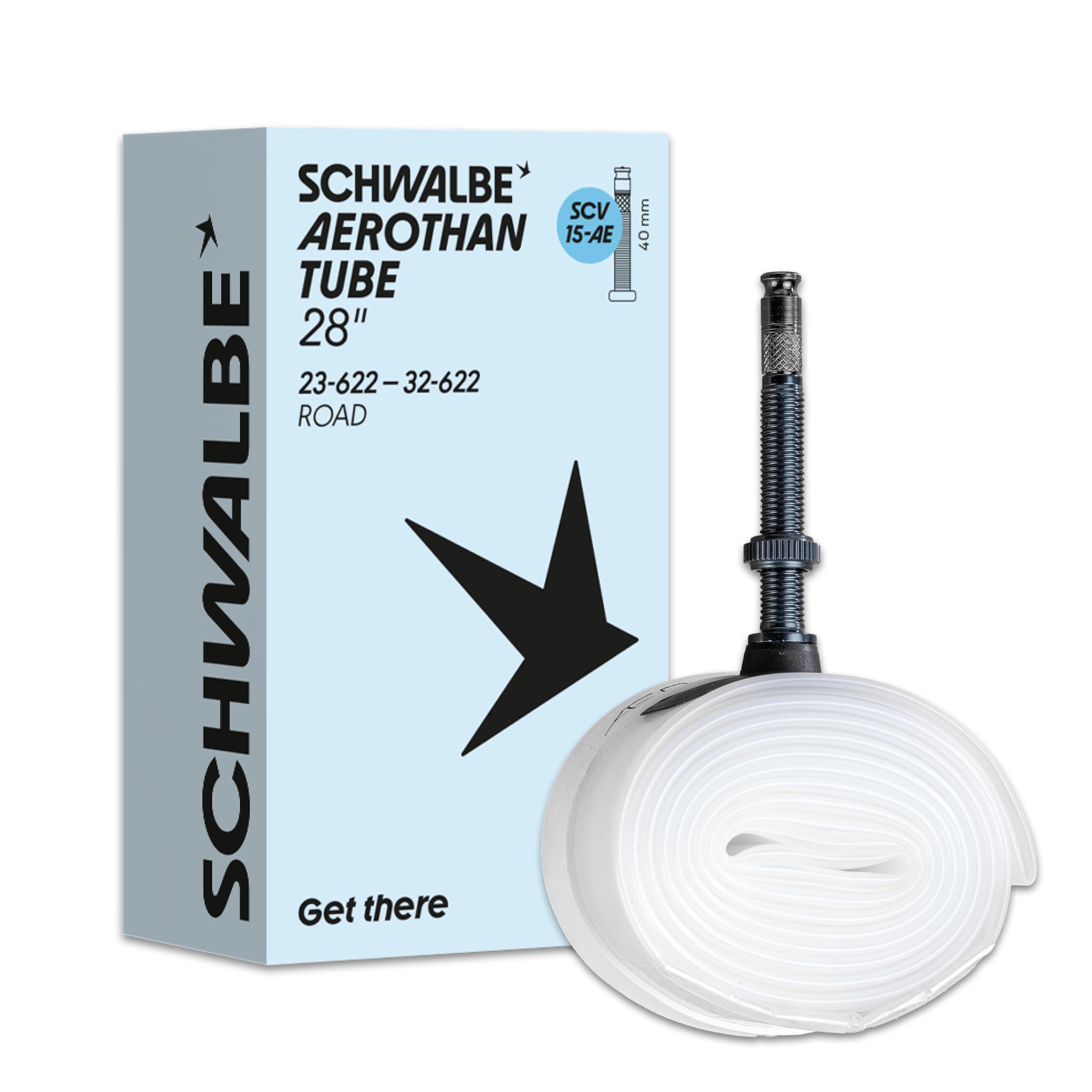 Schwalbe Light Scv15-Ae 28" Road Aerothan Tpu Inner Tube Schrader Valve Size 28