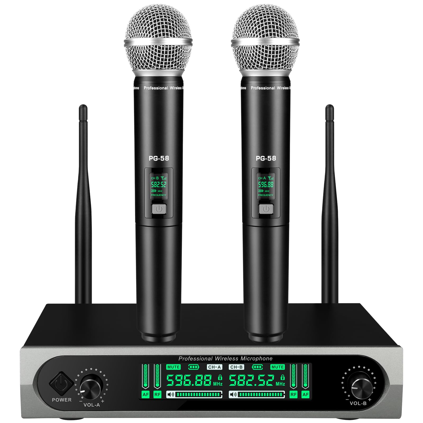 Photo 1 of GDPONRM Wireless UHF Microphone System with 2 Handhelds