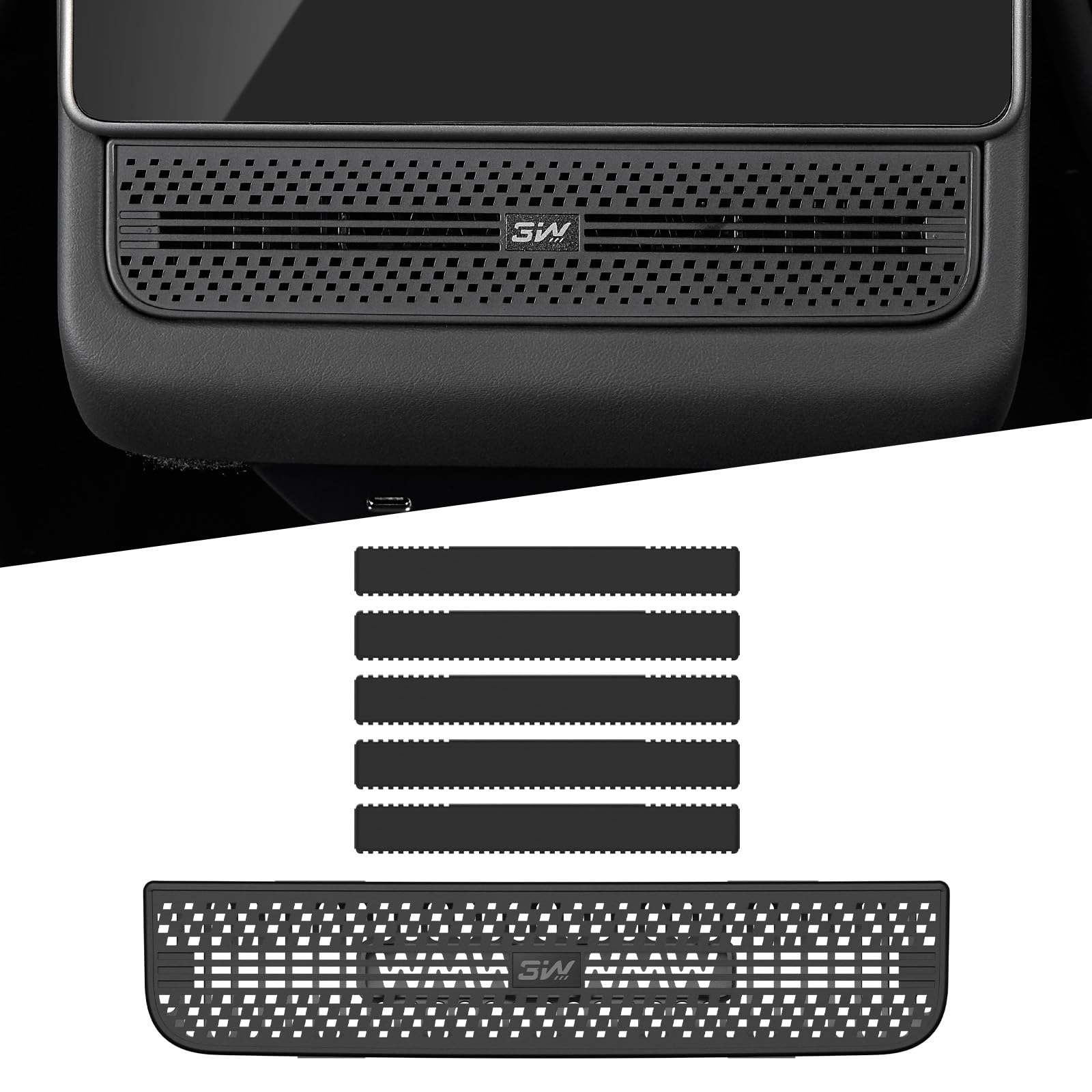 Photo 1 of **3sticks only**3W Car Air Freshener in Rear Vent for Model Y Juniper 2025 2026 & Model 3 Highland 2024-2026, Air Vent Protector, Air Fragrance Diffuser Set, 5 Scent Aroma Sticks, Long-Lasting