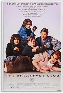 TMRrlihn The Breakfast Club 1985 Poster for Home Aesthetic Horror Movie Canvas Art Wall Decor Gifts 12x18inch(30x45cm)