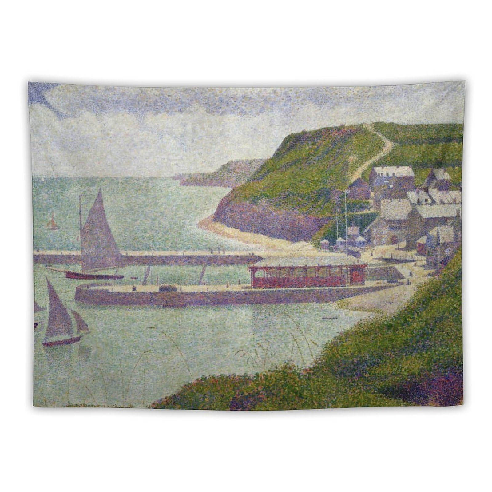 Amazon.co.jp: 満潮時のポルト・アン・ベッサンの港 1888年 ジョルジュ