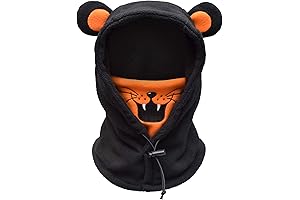 Washable Fleece Winter Hat with Face Cover for Windproof