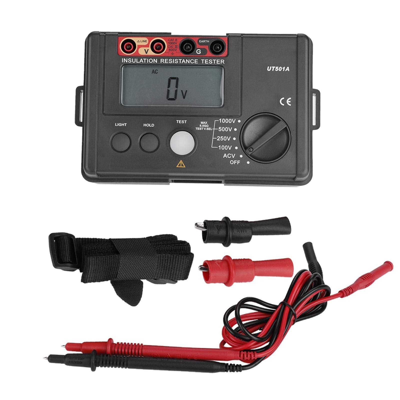 Isolierung Widerstand Tester UT501A 1000V Erdungswiderstandsmesser Voltmeter-Messgerät Wechselspannungsmultimeter