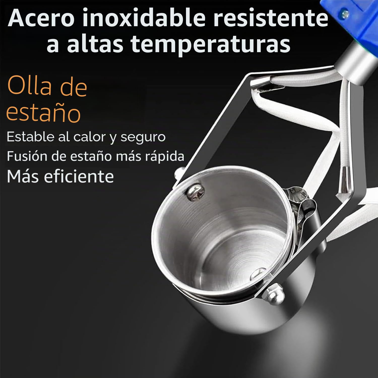 Horno eléctrico de fusión de metal, de mano, para soldadura y peltre, temperatura ajustable de 150 a 450 °C, ideal para elaborar pesas de pesca y colgantes de metal