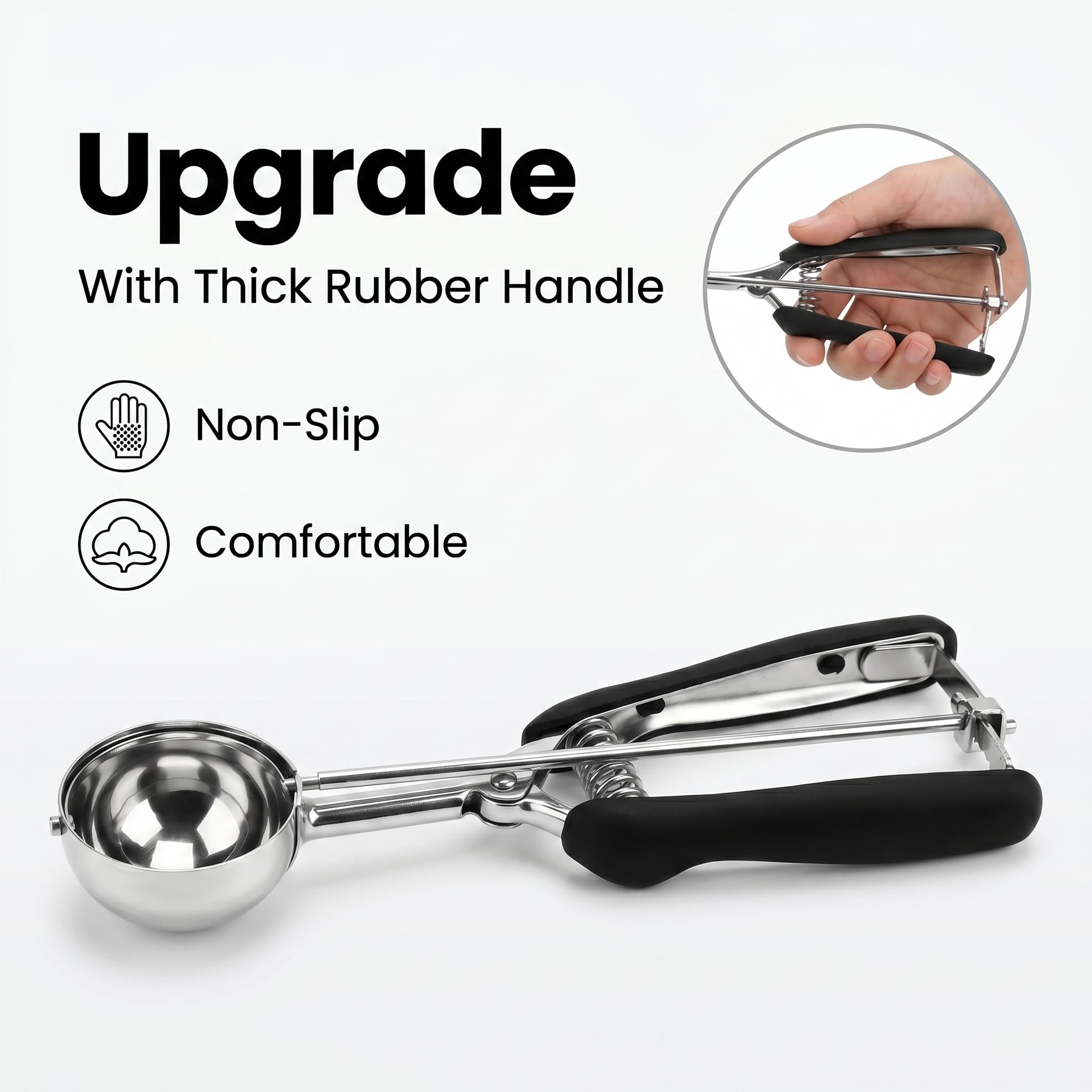 Amazon.com: Cookie Scoop Set, 3Pcs Ice Cream Scoop, Cookie Scoops