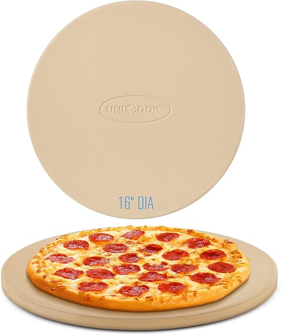 16 inch Pizza Stone with Scraper