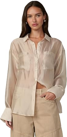 Joes Jeans Womens The Boyfriend Button Down Long Sleeve Shirt