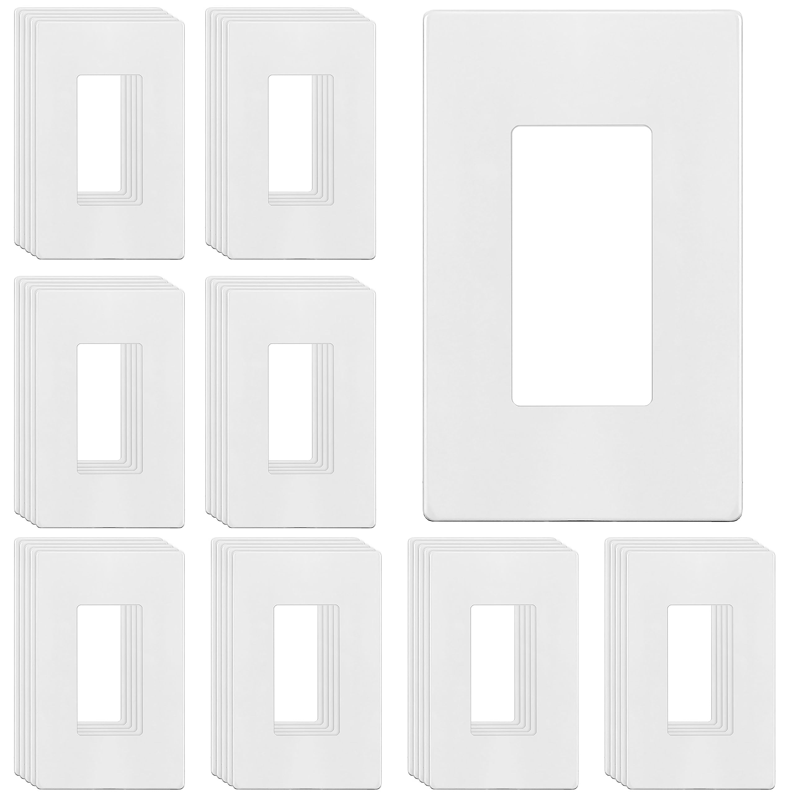 ENERLITES Screwless Wall Plate - 5 Pack -23
